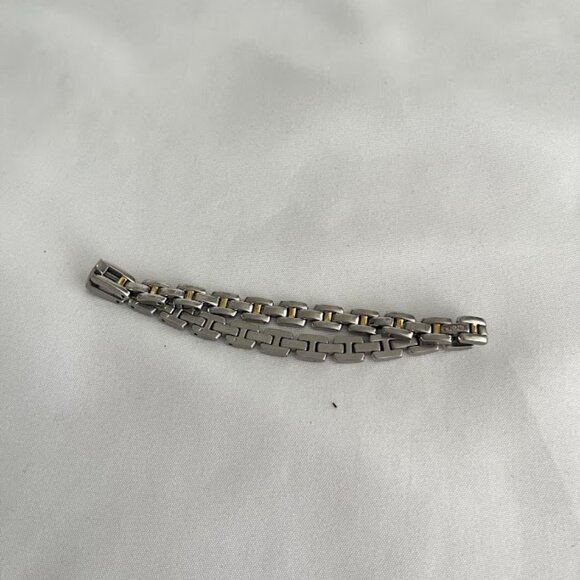 Citizen Silver & Gold Tone Stainless Steel Bracelet Band With Crystals - Picture 4 of 5